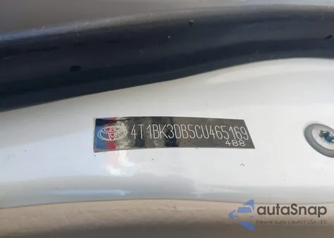 2012 Toyota Avalon z USA, uszkodzony, nr VIN 4T1BK3DB5CU465169